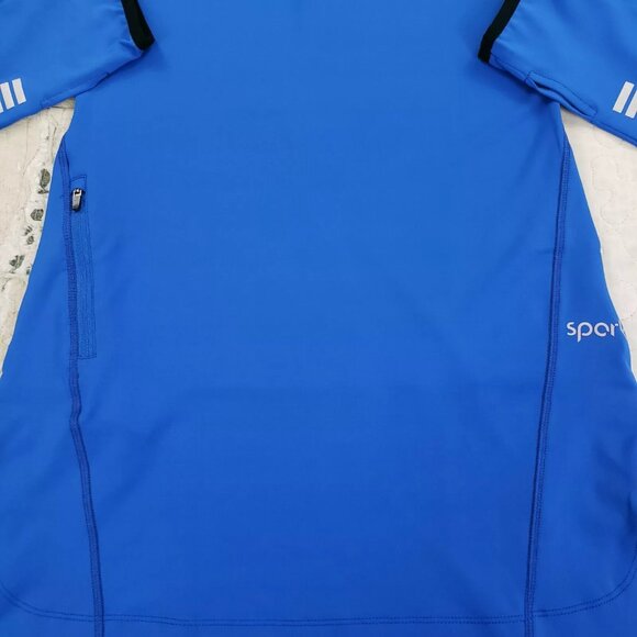 NWT Veil Garments Spark Half Quarter Zip 1/2 1/4 Tunic Womens Size XS Blue - Picture 6 of 9